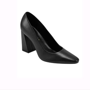 Marc Fisher Yalina Slip-on Black Block Heel Women's Pumps 6.5M